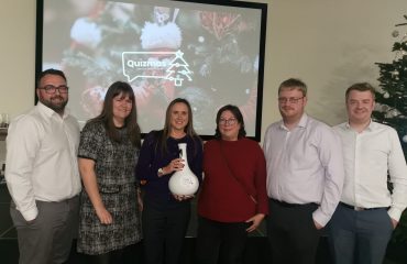 Winners of the charity quiz