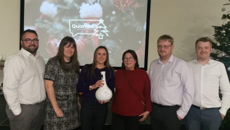Winners of the charity quiz
