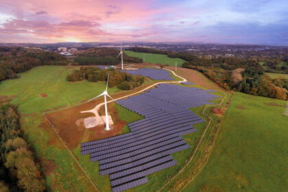 Sustainable energy farm.
