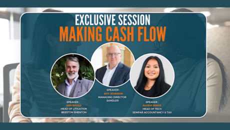 3 speakers presenting at Making Cash Flow