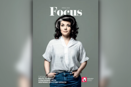 Focus Magazine Spring 2023 with Caitlin Moran's front page 'helps to boost confidence with inspiring life story speech'