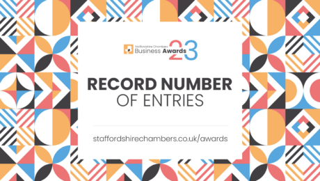 Staffordshire Chambers' Awards 2023 Record Number of Entries Graphic