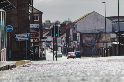 Road in Stoke on Trent