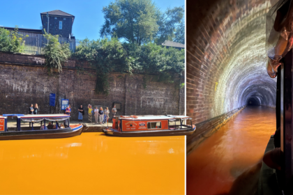 Teapot Boat Ride Tour on the Canal and through a tunnel