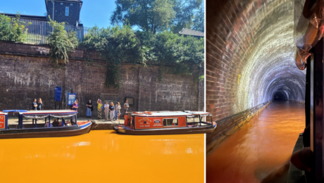 Teapot Boat Ride Tour on the Canal and through a tunnel