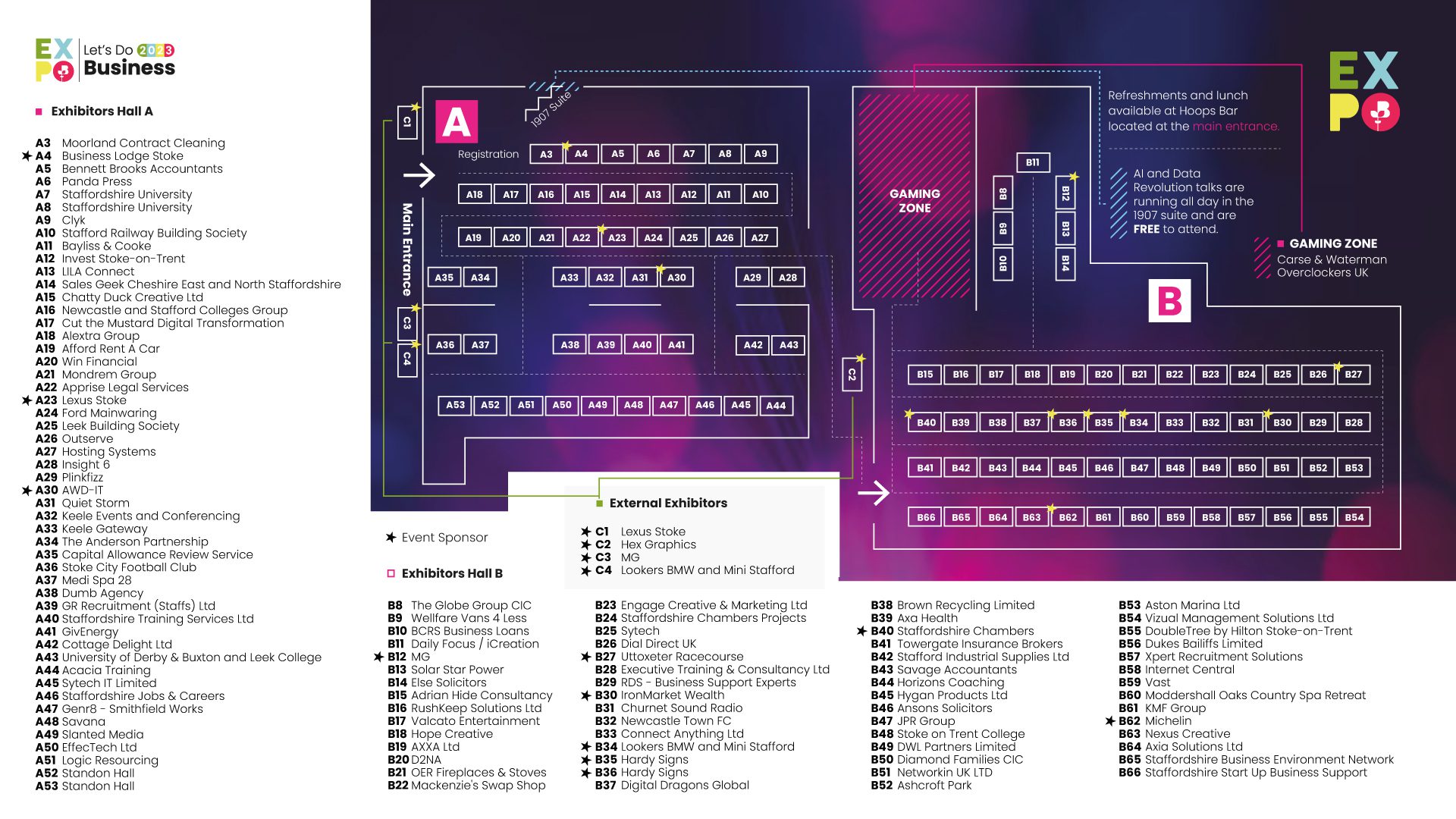 Let's Do Business Exhibitor map