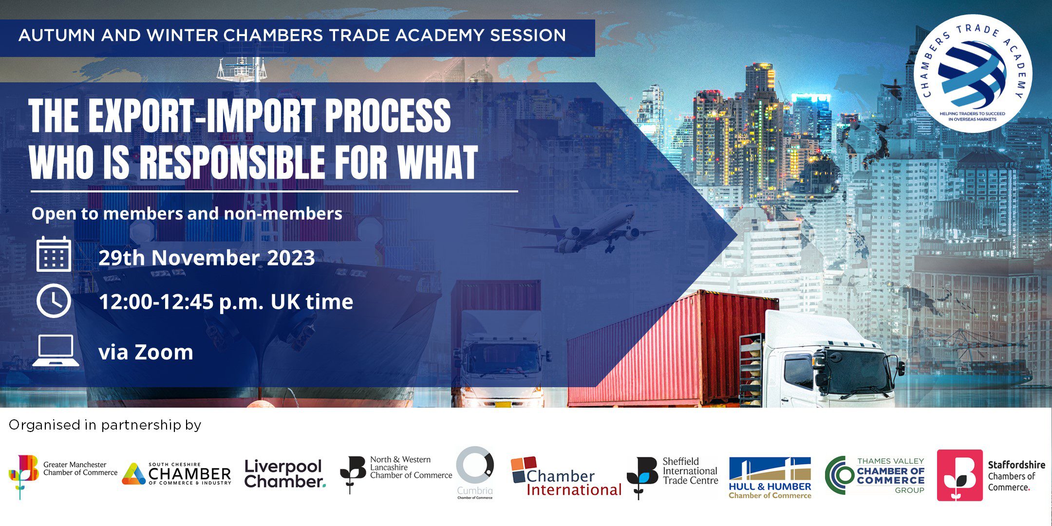 CTA Export-Import Process Reg Page