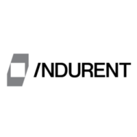 Indurant logo in black and white