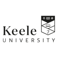 Keele University logo in black and white