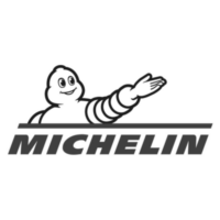 Michelin logo in black and white