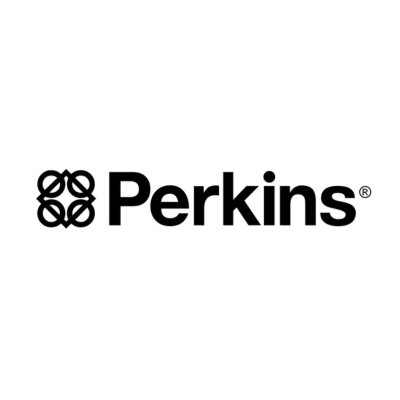Perkins Logo in Black and White